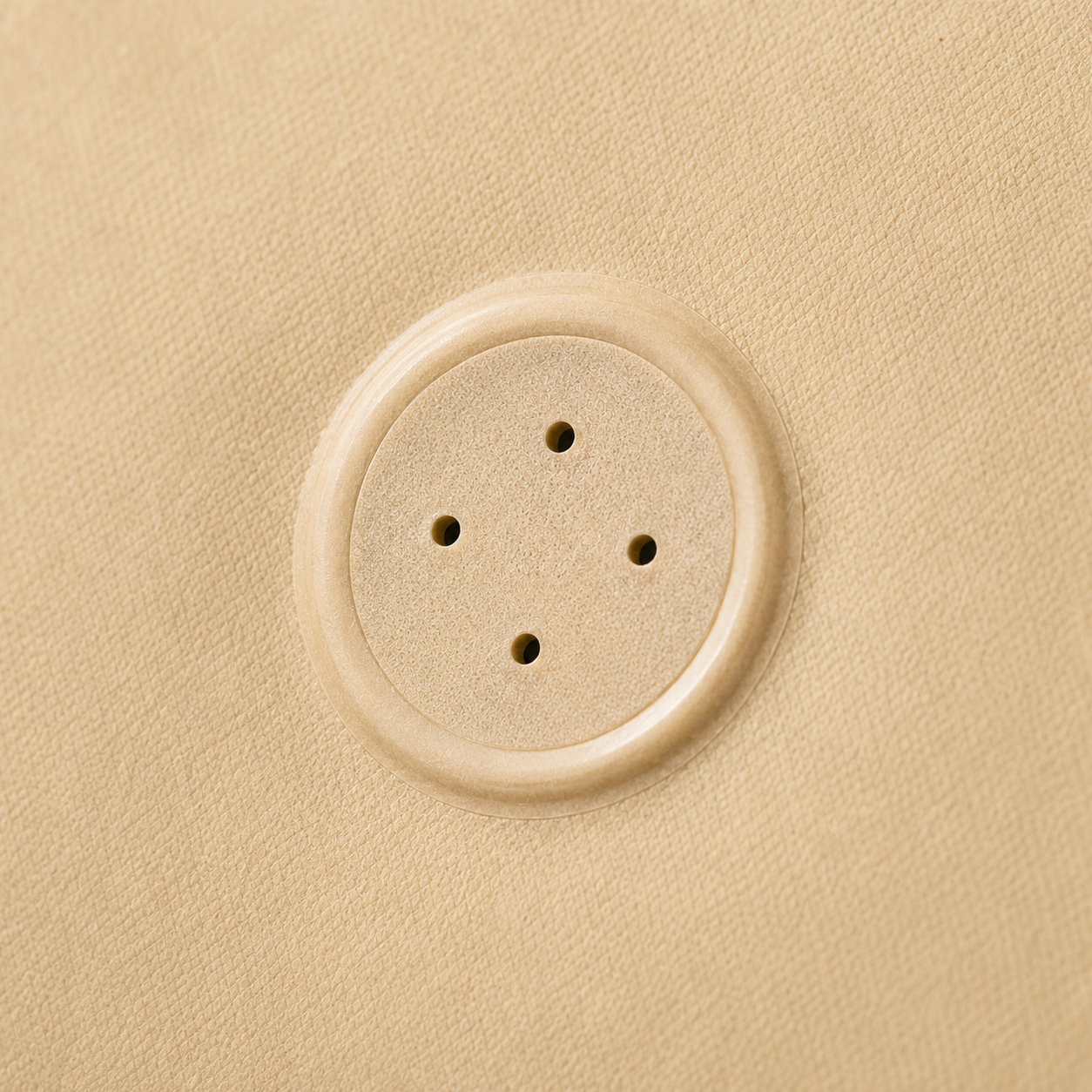 One Way Degassing Valve Detail on Custom Flat Bottom Coffee Bags
